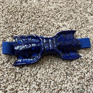 Blue Glass Bowtie